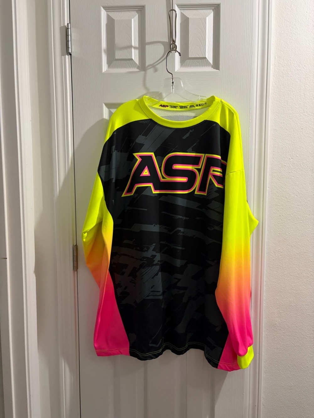 Men's Neon Yellow & Pink Long-Sleeve Jersey.  ASP Lemonade